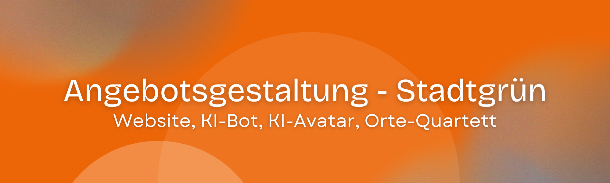 Stadtgrün – Vermarktung