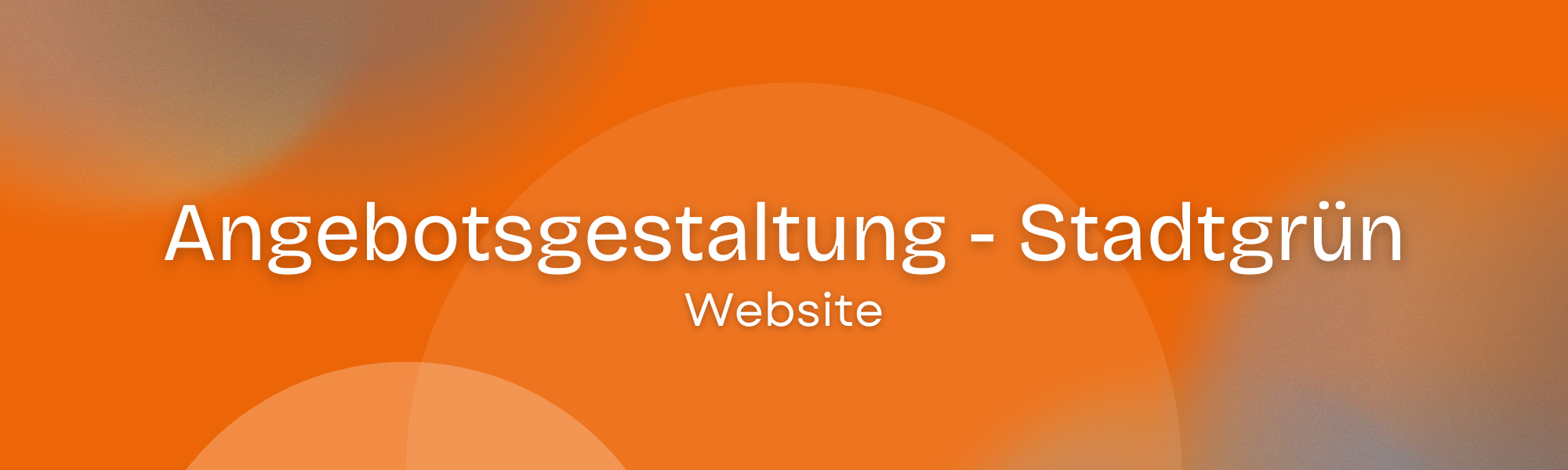 Stadtgrün Webseite